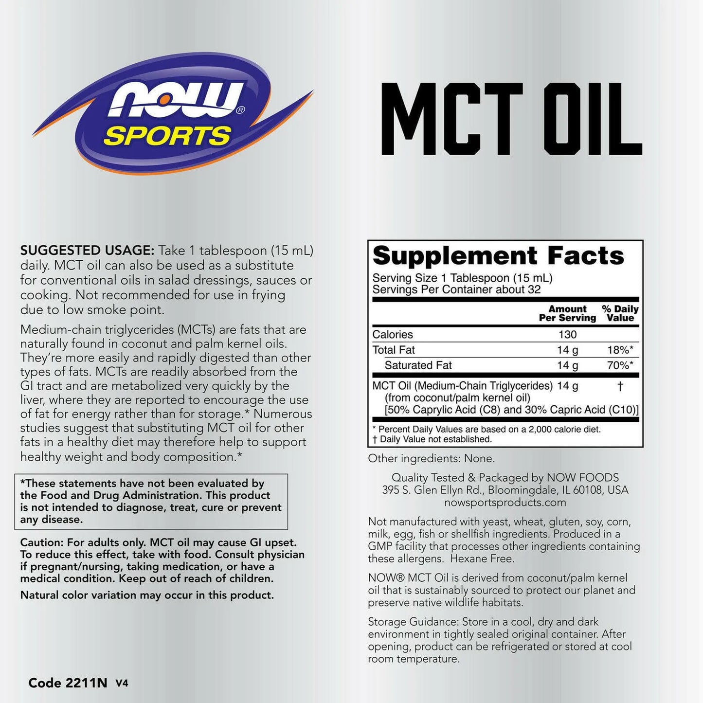 now mct oil 32oz