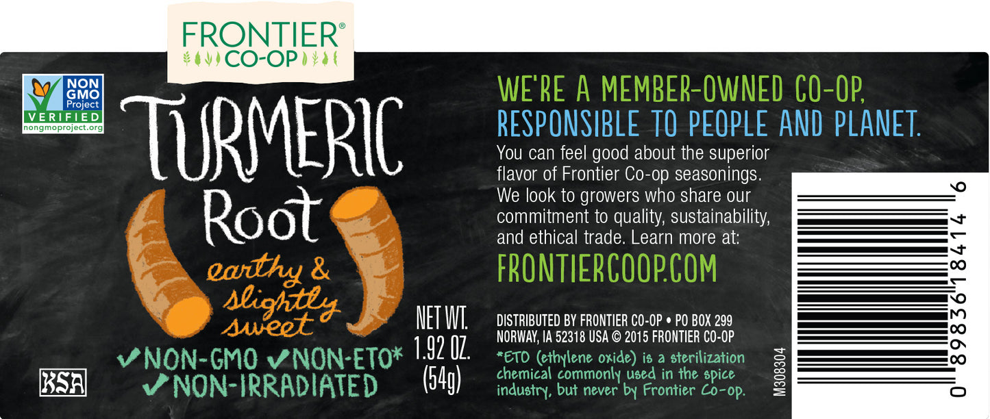 FRONTIER CO-OP TURMERIC ROOT, GROUND 1.92 OZ