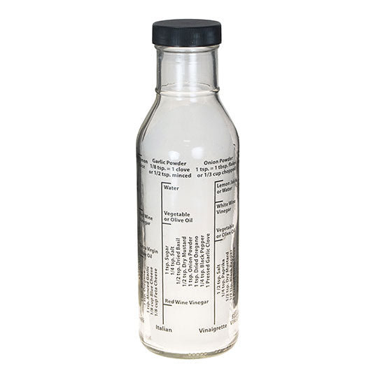 HIC GLASS SALAD DRESSING BOTTLE 13 OZ.