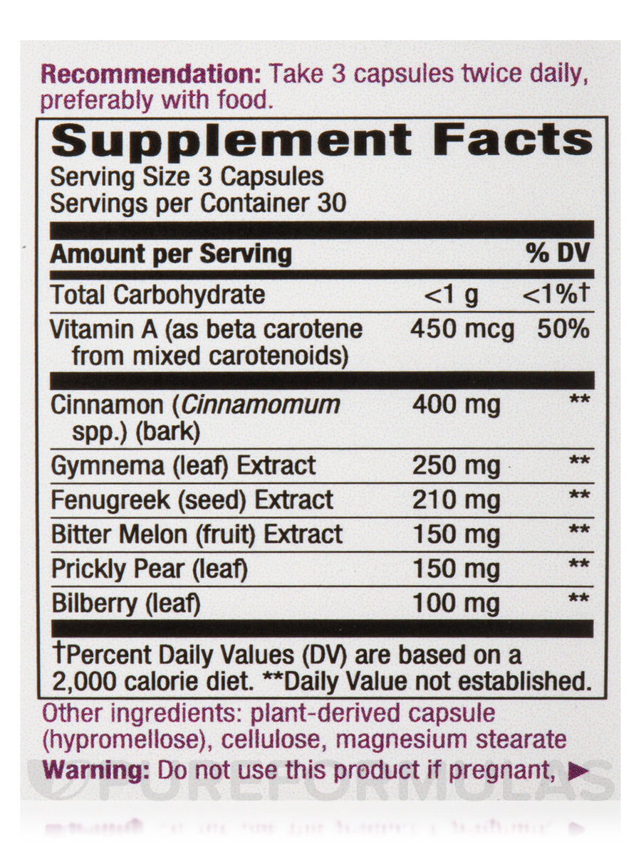 Nature's Way Blood Sugar Manager - 90 Capsules