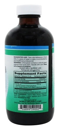 Liquid Chlorophyll 100 mg. - 8 fl. oz