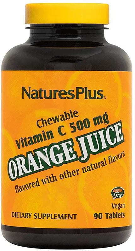 Natures plus vit c 500mg 90 chewable tabs