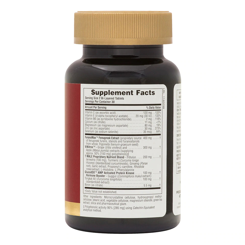 Nature’s plus ultra t male 60 bi-layered tablets