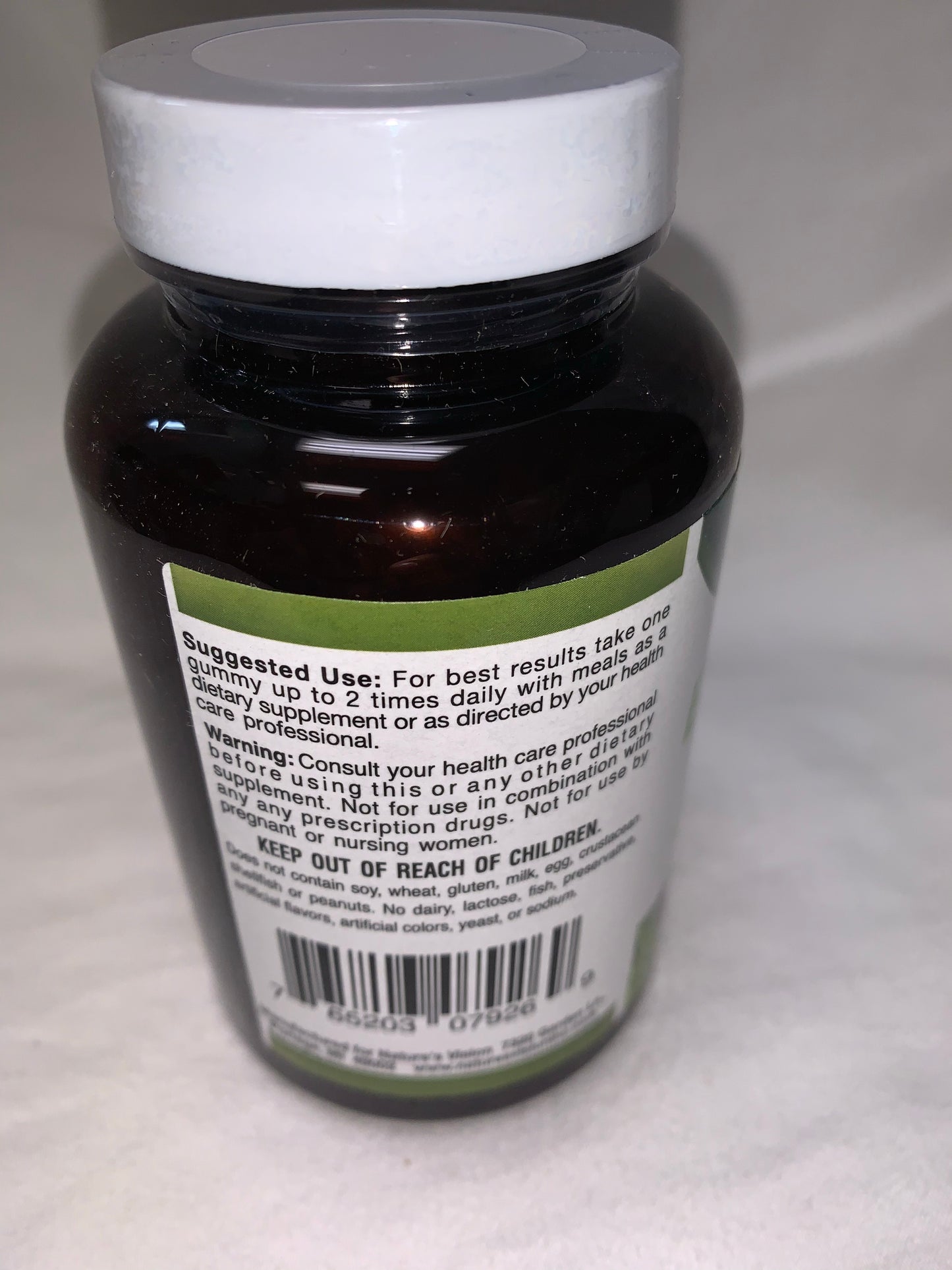 Natures Vision Elderberry Gummies 60 Gummies