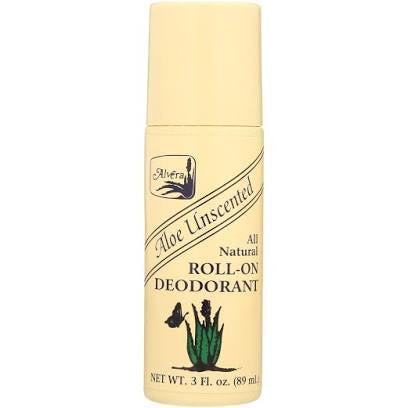 Alvera All Natural Roll-on Deodorant Aloe Unscented – 3 Fl Oz