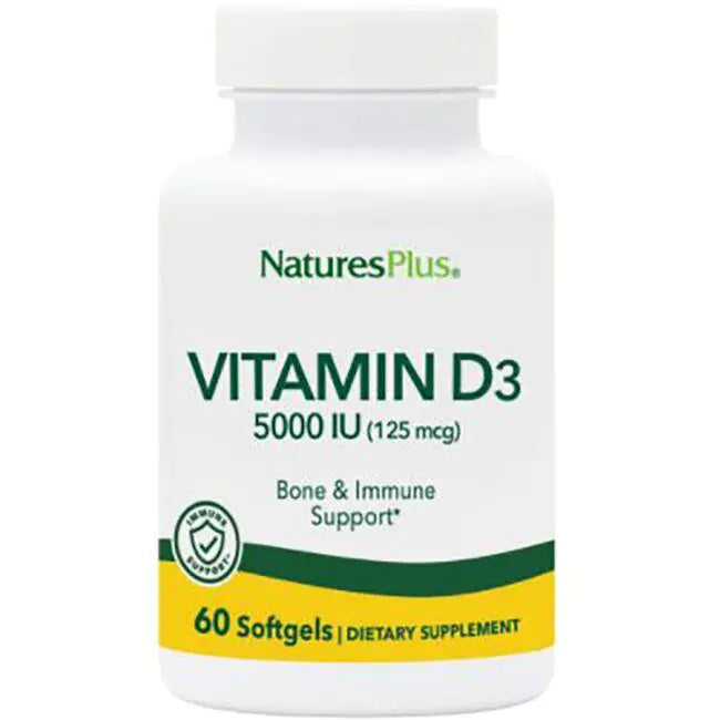 natures plus vitamin d3 5000 iu 60 softgels