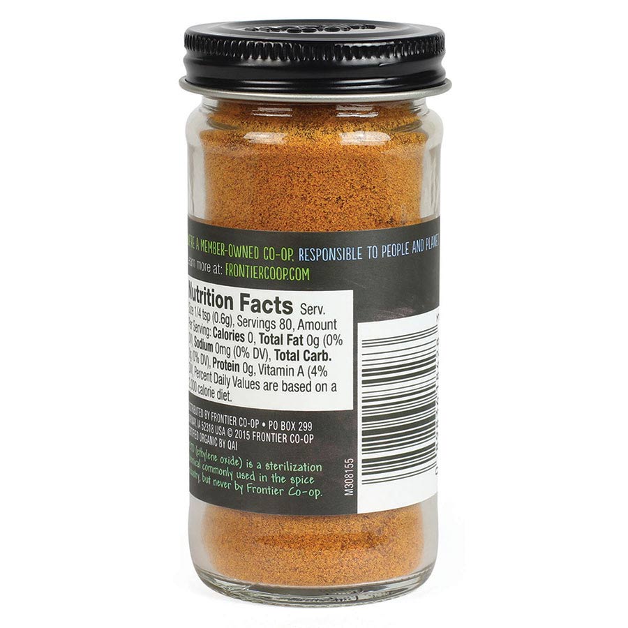 FRONTIER CO-OP CAYENNE CHILI PEPPER, GROUND, ORGANIC 1.70 OZ.