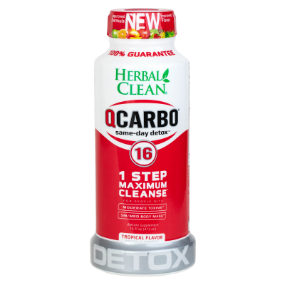 Herbal clean QCARBO16 tropical flavor 16oz
