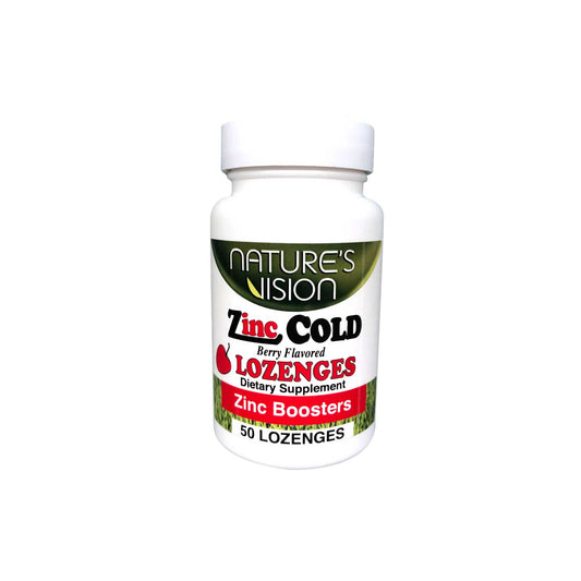 Nature’s vision zinc cold lozenges 50 lozenges