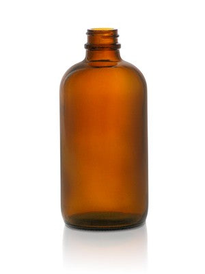 8oz Amber glass bottle