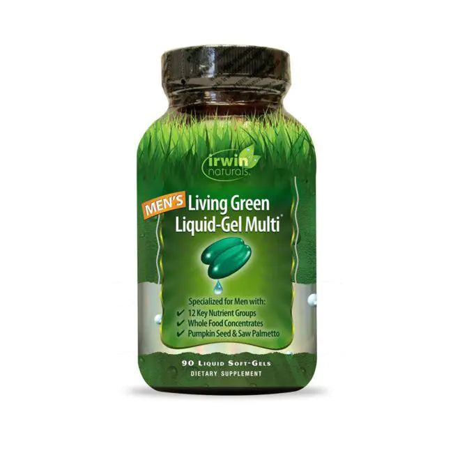 Irwin Naturals- Men's Living Green Liquid-Gel Multi 90 liquid soft gels