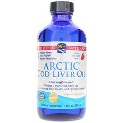 Nordic Naturals cod liver oil 8oz strawberry
